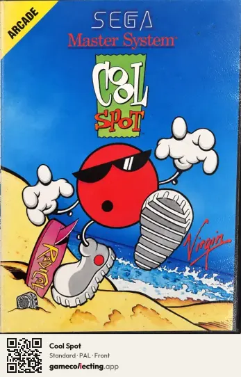 Cool Spot Sega Master System, PAL box front