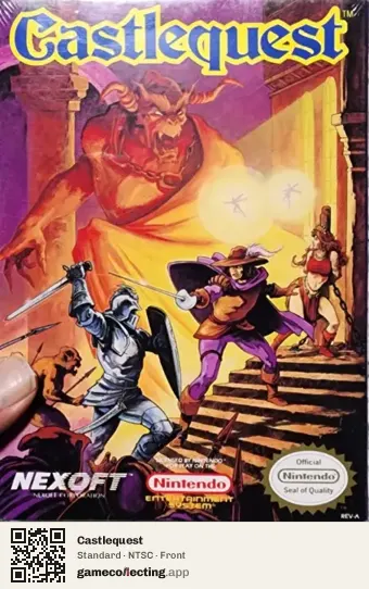 Castlequest Nintendo Entertainment System, NTSC box front