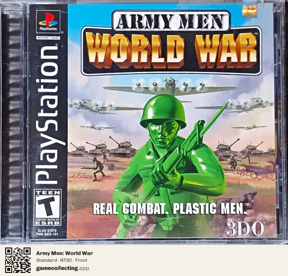 Army Men: World War PlayStation, NTSC box front