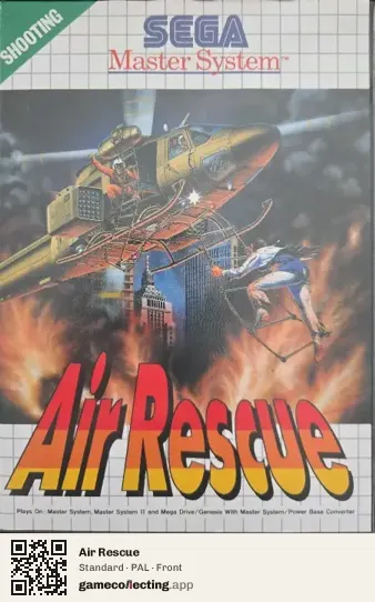 Air Rescue Sega Master System, PAL box front