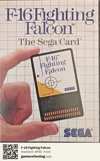 F-16 Fighting Falcon Sega Master System, NTSC box front