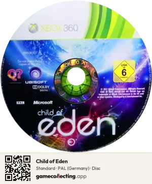 Child of Eden Xbox 360, PAL disc
