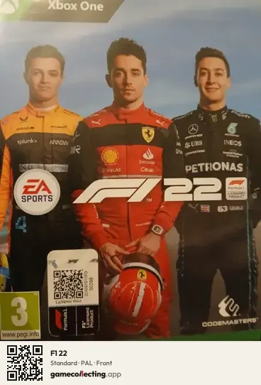 F1 22 Xbox One, PAL box front