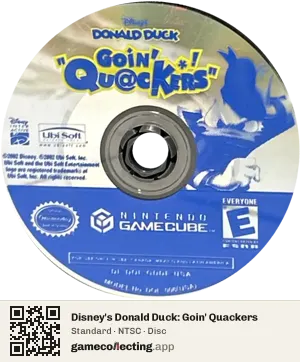 Disney's Donald Duck: Goin' Quackers Nintendo GameCube, NTSC disc