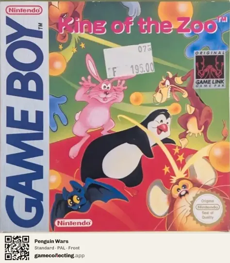 Penguin Wars Game Boy, PAL box front