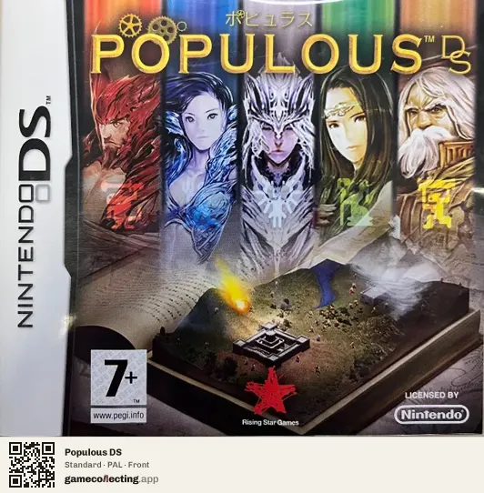 Populous DS Nintendo DS, PAL box front
