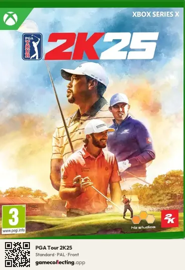 PGA Tour 2K25 Xbox Series X, PAL box front