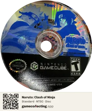 Naruto: Clash of Ninja Nintendo GameCube, NTSC disc