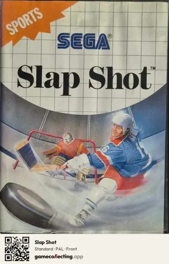 Slap Shot Sega Master System, PAL box front