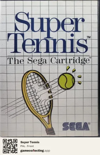 Super Tennis Sega Master System, PAL box front