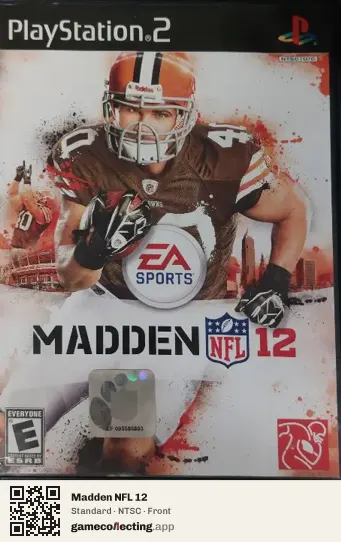 Madden NFL 12 PlayStation 2, NTSC box front