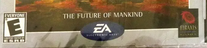 Sid Meier's Alpha Centauri, the ESRB box on its front