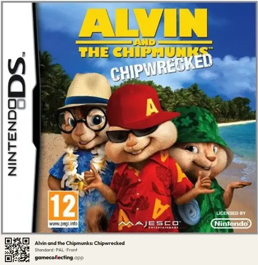 Alvin and the Chipmunks: Chipwrecked Nintendo DS, PAL box front