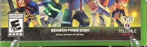 Minecraft: Story Mode Season Two, the ESRB box on its front