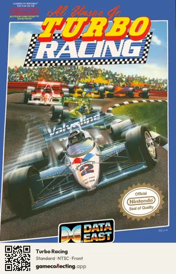 Turbo Racing Nintendo Entertainment System, NTSC box front
