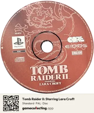 Tomb Raider II: Starring Lara Croft PlayStation, PAL disc