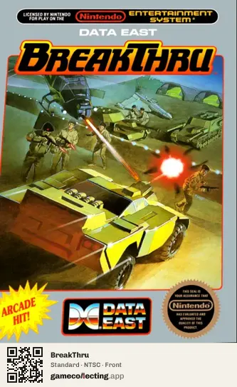 BreakThru Nintendo Entertainment System, NTSC box front