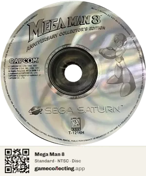 Mega Man 8 Sega Saturn, NTSC disc