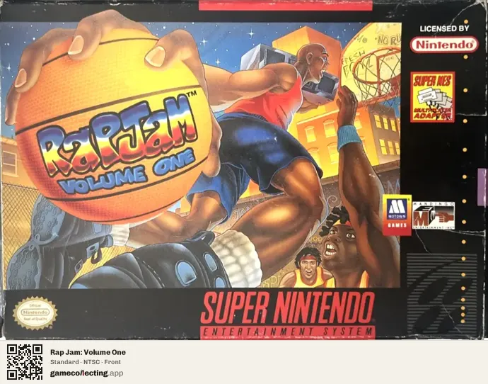 Rap Jam: Volume One Super Nintendo Entertainment System, NTSC box front