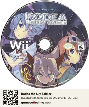 Rodea the Sky Soldier Nintendo Wii, NTSC disc