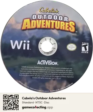 Cabela's Outdoor Adventures Nintendo Wii, NTSC disc
