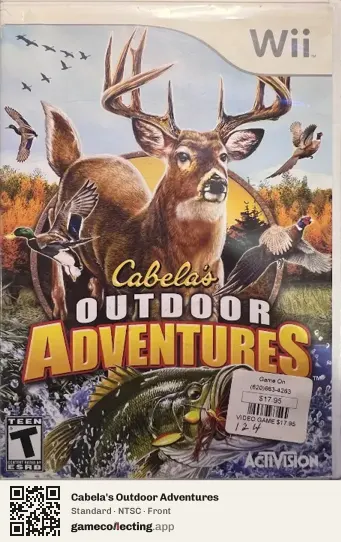 Cabela's Outdoor Adventures Nintendo Wii, NTSC box front