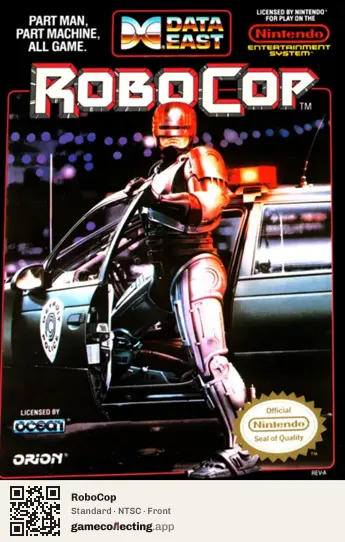 RoboCop Nintendo Entertainment System, NTSC box front