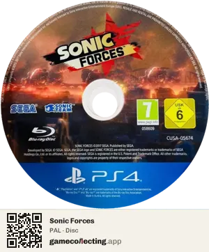 Sonic Forces PlayStation 4, PAL disc