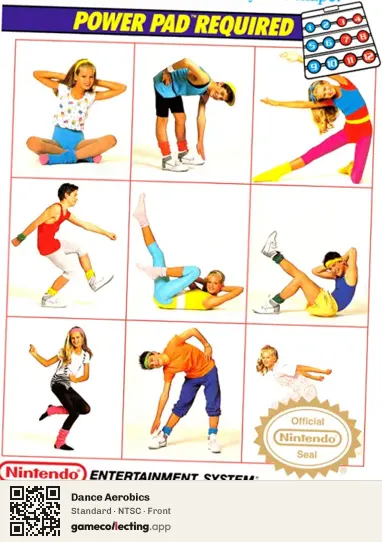 Dance Aerobics Nintendo Entertainment System, NTSC box front