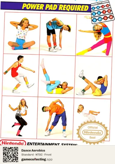 Dance Aerobics Nintendo Entertainment System, NTSC box front
