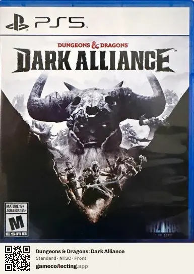 Dungeons & Dragons: Dark Alliance PlayStation 5, NTSC box front