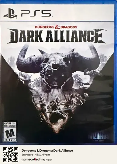 Dungeons & Dragons: Dark Alliance PlayStation 5, NTSC box front