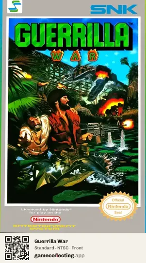 Guerrilla War Nintendo Entertainment System, NTSC box front