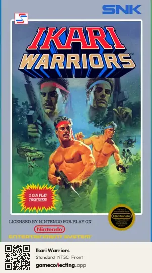 Ikari Warriors Nintendo Entertainment System, NTSC box front