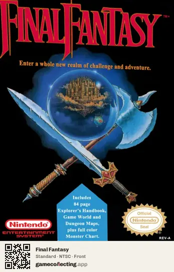 Final Fantasy Nintendo Entertainment System, NTSC box front