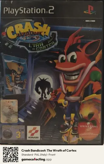 Crash Bandicoot: The Wrath of Cortex PlayStation 2, Italy box front