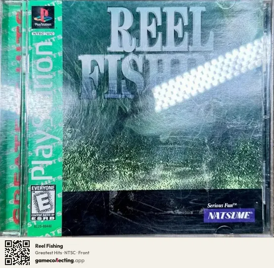 Reel Fishing PlayStation, NTSC box front