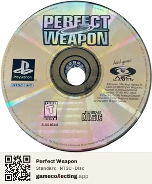 Perfect Weapon PlayStation, NTSC disc