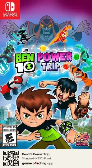Ben 10: Power Trip Nintendo Switch, NTSC box front