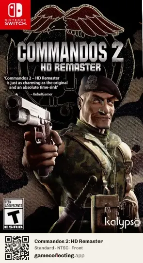 Commandos 2: HD Remaster Nintendo Switch, NTSC box front
