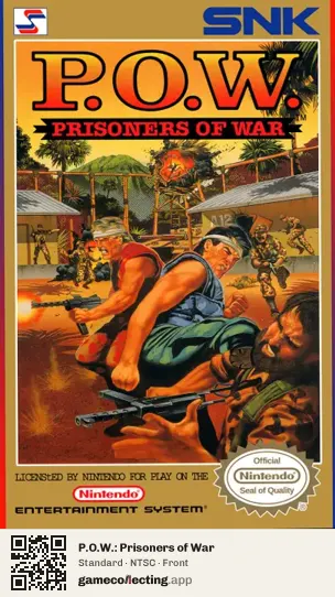 P.O.W.: Prisoners of War Nintendo Entertainment System, NTSC box front