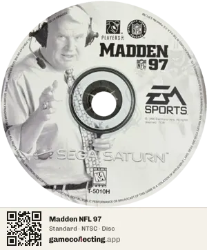 Madden NFL 97 Sega Saturn, NTSC disc