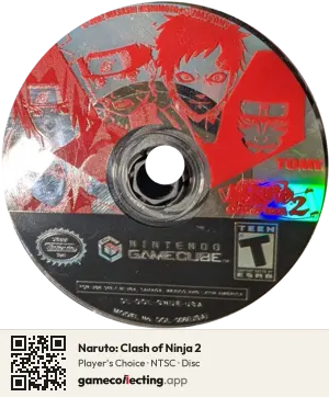 Naruto: Clash of Ninja 2 Nintendo GameCube, NTSC disc
