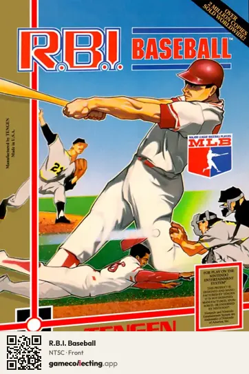 R.B.I. Baseball Nintendo Entertainment System, NTSC box front