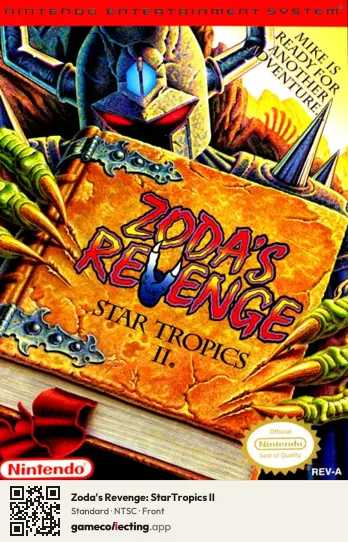 Zoda's Revenge: StarTropics II Nintendo Entertainment System, NTSC box front