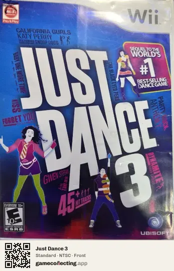 Just Dance 3 Nintendo Wii, NTSC box front