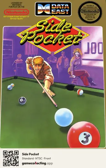 Side Pocket Nintendo Entertainment System, NTSC box front