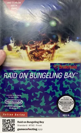 Raid on Bungeling Bay Nintendo Entertainment System, NTSC box front