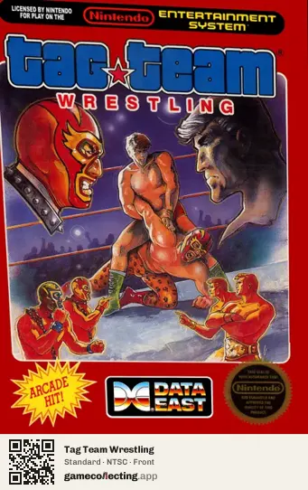 Tag Team Wrestling Nintendo Entertainment System, NTSC box front