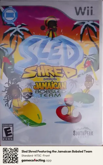 Sled Shred Featuring the Jamaican Bobsled Team Nintendo Wii, NTSC box front